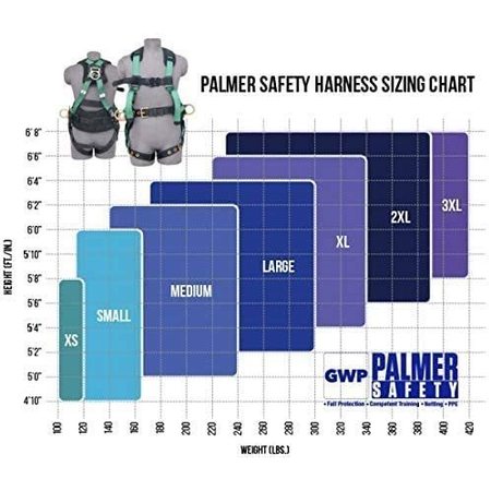 Palmer Safety Vest Style, M, Green/Black H222101126MD